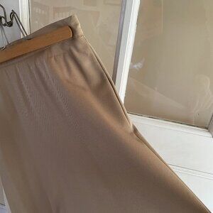 Vintage Calvin Klein Camel Tan Midi A-line skirt Size 2 or 0